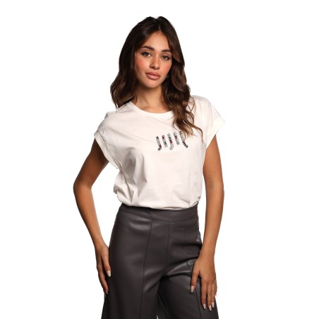 t-shirt jijil DONNA 0008 PANNA - JPI25TS340 vista frontale