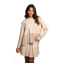 blusa jijil DONNA 0913 VANIGLIA - JPI25BL131 vista frontale
