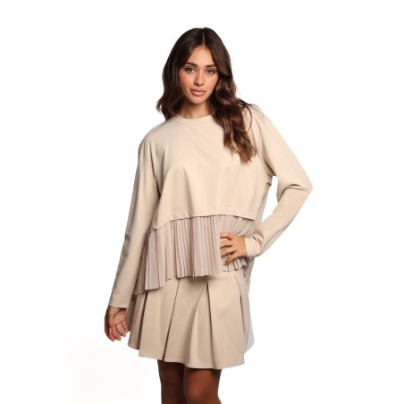 blusa jijil DONNA 0913 VANIGLIA - JPI25BL131 vista frontale