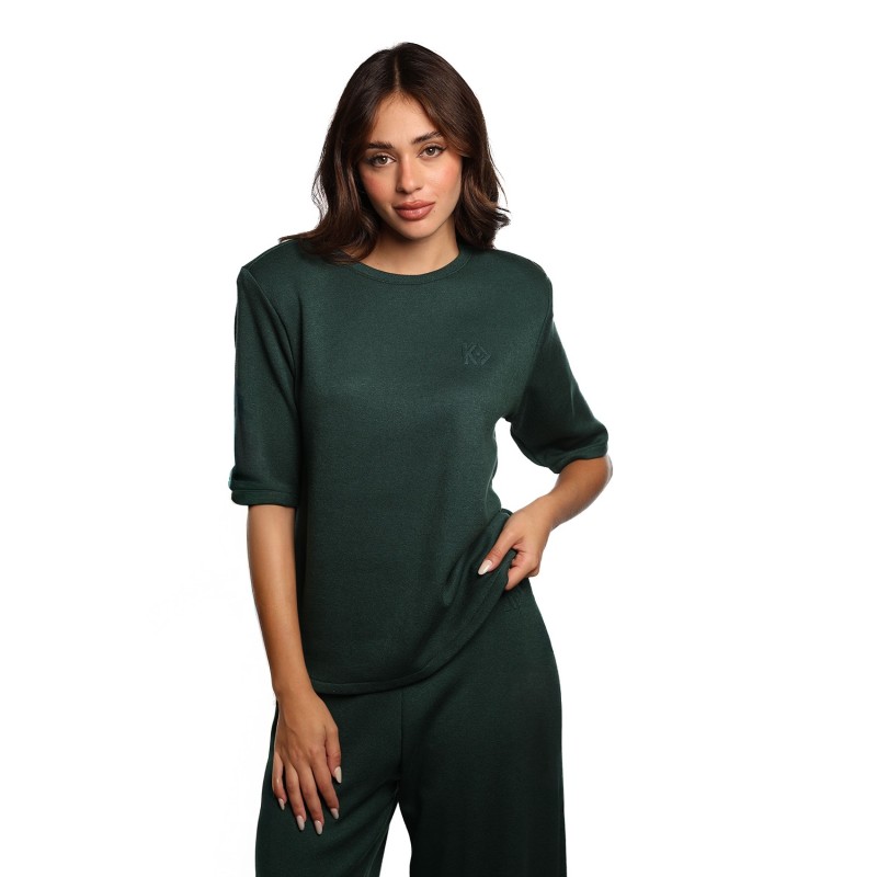 t-shirt kostumn°1 DONNA VERDE - KI2502 vista frontale