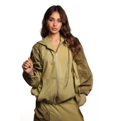 felpa jijil DONNA VERDE 1502 MUSCHIO - JPI25FP070 vista frontale