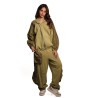 pantalone tuta cargo jijil DONNA VERDE 1502 MUSCHIO - JPI25PA071 vista completo frontale