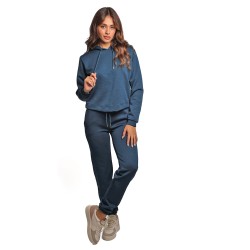 felpa guess DONNA BLU PETROLIO FBBO - V5YQ04KBSL2 vista completo frontale