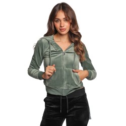 felpa juicy couture DONNA DUCK GREEN - VEJB70001WPFDG2 vista frontale