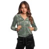 felpa juicy couture DONNA DUCK GREEN - VEJB70001WPFDG2 vista frontale