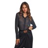 camicia jijil DONNA 0872 BLUE - JPI25CA346 vista frontale