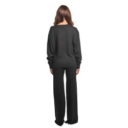 pantalone a palazzo jijil DONNA 0002 NERO - JPI25PK015 vista completo posteriore