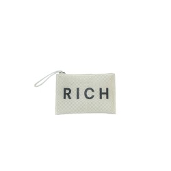 pochette john richmond DONNA WHITE E BLACK - RWP25077BO vista frontale
