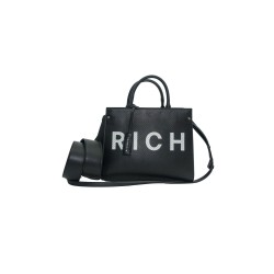 borsa john richmond DONNA BLACK E WHITE - RWP25066BO vista frontale