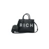 borsa john richmond DONNA BLACK E WHITE - RWP25066BO vista frontale