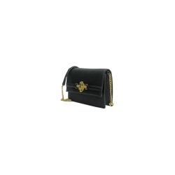 borsa john richmond DONNA BLACK E GOLD - RWA25347BO vista laterale