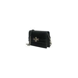 borsa john richmond DONNA BLACK E SILVER - RWA25347BO vista laterale
