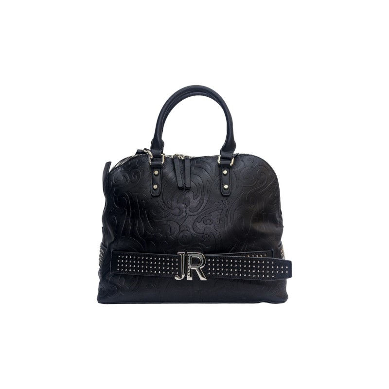borsa john richmond DONNA BLACK E SILVER - RWA25188BO vista frontale