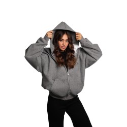 cappotto kostumn°1 DONNA GRIGIO - KI25137 vista frontale cappuccio