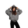 cappotto kostumn°1 DONNA GRIGIO - KI25137 vista frontale cappuccio