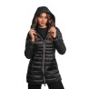 giubbino lungo save the duck DONNA NERO 10000 - D47300W - IRIS21 REESE vista frontale