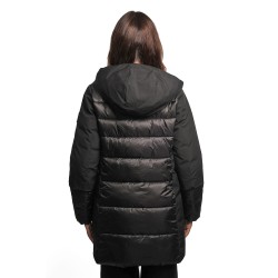 giubbino lungo refrigue DONNA BLACK - 2821O00075 - KATT vista posteriore