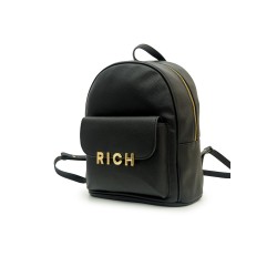 zaino john richmond DONNA BLACK E GOLD - RWA25215ZA  vista frontale
