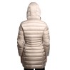 giubbino lungo save the duck DONNA BEIGE CHIARO 40019 - D47300W - IRIS21 REESE vista posteriore