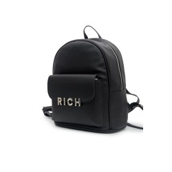 zaino john richmond DONNA BLACK E SILVER - RWA25215ZA  vista frontale