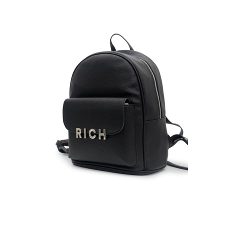 zaino john richmond DONNA BLACK E SILVER - RWA25215ZA  vista frontale