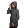 giubbino lungo save the duck DONNA NERO 10000 - D40060W - MATT21 RACHEL  - vista laterale