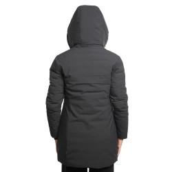 giubbino lungo save the duck DONNA NERO 10000 - D40060W - MATT21 RACHEL  - vista posteriore