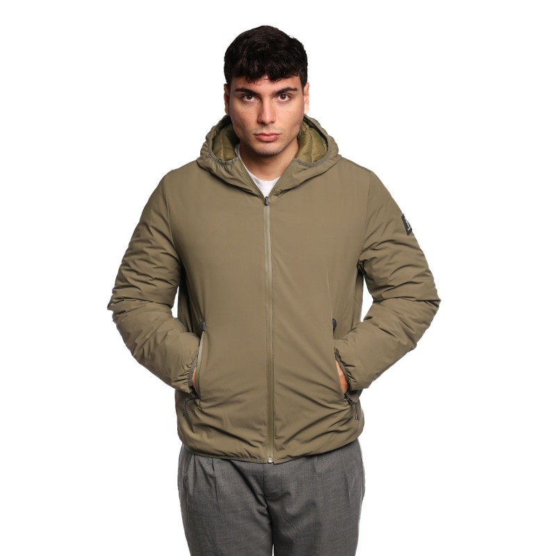 giubbino reversibile refrigue UOMO VERDE MILITARY - 2811O00151 - HULT vista frontale liscia