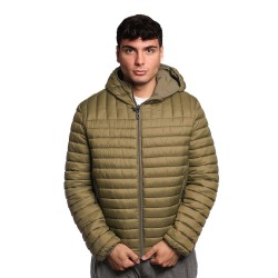 giubbino reversibile refrigue UOMO VERDE MILITARY - 2811O00151 - HULT vista frontale trapuntata