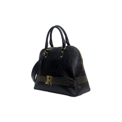 borsa john richmond DONNA BLACK E GOLD - RWA25188BO vista laterale
