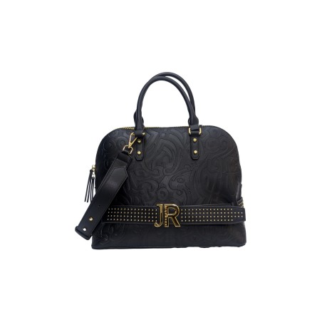 borsa john richmond DONNA BLACK E GOLD - RWA25188BO vista frontale