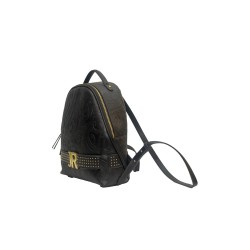 zaino john richmond DONNA BLACK E GOLD - RWA25193ZA vista laterale