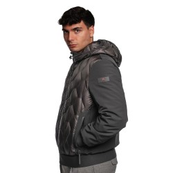 giubbino peuterey UOMO NERO - KOONS KJ BMAT - PEU5207 vista laterale