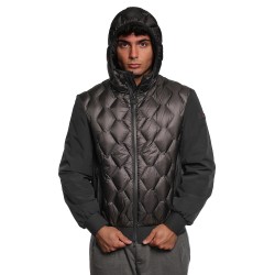 giubbino peuterey UOMO NERO - KOONS KJ BMAT - PEU5207 vista frontale cappuccio 1