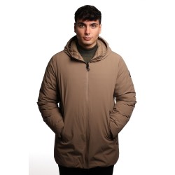 giubbino lungo reversibile refrigue UOMO  BEIGE TAUPE - 2811O00150 - FINN vista frontale liscia