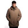 giubbino lungo reversibile refrigue UOMO  BEIGE TAUPE - 2811O00150 - FINN vista frontale liscia