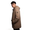 giubbino lungo reversibile refrigue UOMO  BEIGE TAUPE - 2811O00150 - FINN vista laterale liscia