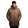 giubbino lungo reversibile refrigue UOMO  BEIGE TAUPE - 2811O00150 - FINN vista frontale trapuntata