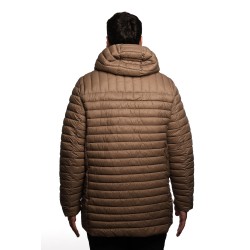 giubbino lungo reversibile refrigue UOMO  BEIGE TAUPE - 2811O00150 - FINN vista posteriore trapuntata