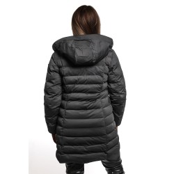 giubbino lungo refrigue DONNA BLACK - 2821O00101 - AKETA vista posteriore