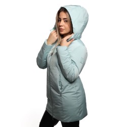 giubbino lungo reversibile refrigue DONNA VERDE TIFFANY SERENITY - 2821O00071 - SYN vista laterale trapuntata