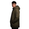 giubbino lungo reversibile refrigue UOMO VERDE MILITARY - 2811O00150 - FINN vista laterale trapuntata