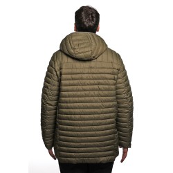 giubbino lungo reversibile refrigue UOMO VERDE MILITARY - 2811O00150 - FINN vista posteriore trapuntata