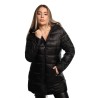 giubbino lungo reversibile refrigue DONNA BLACK - 2821O00071 - SYN vista frontale trapuntata