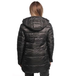 giubbino lungo reversibile refrigue DONNA BLACK - 2821O00071 - SYN vista posteriore trapuntata