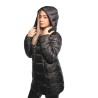 giubbino lungo reversibile refrigue DONNA BLACK - 2821O00071 - SYN vista laterale trapuntata