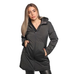 giubbino lungo reversibile refrigue DONNA BLACK - 2821O00071 - SYN vista frontale liscia