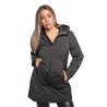 giubbino lungo reversibile refrigue DONNA BLACK - 2821O00071 - SYN vista frontale liscia