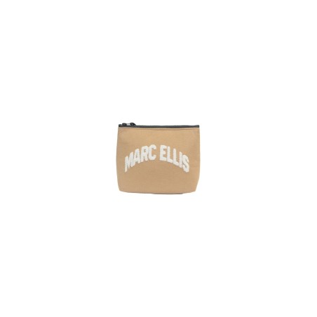 pochette marc ellis DONNA BEIGE DARK TAUPE - BUBY CLOTH CLUTCH vista frontale