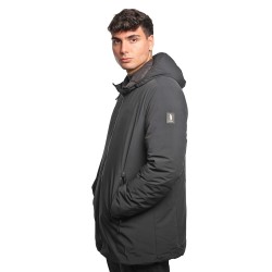 giubbino lungo reversibile refrigue UOMO BLACK - 2811O00150 - FINN vista laterale liscia